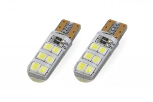 Vertex T10 12 SMD 2835 Cool White 12V 2τμχ