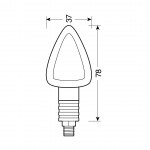 Φλας Μοτο Focal / Led 12V-21W