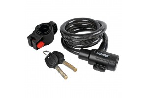 Lampa Κουλούρα Μοτοσυκλέτας Asper με Προειδοποιητικό LED 3 Χρήσεων & 2 Κλειδιά 12mm/100cm