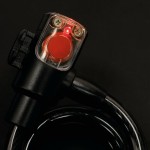 Lampa Κουλούρα Μοτοσυκλέτας Asper με Προειδοποιητικό LED 3 Χρήσεων & 2 Κλειδιά 12mm/100cm