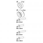 Βιδες Στηριξης Πεταλου 6/8mm Γκρι