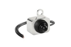 Διακοπτης 12V 6A Τιμονιου Μοτο Αδιαβροχος 6mm Αλουμινιου 1ΤΕΜ.