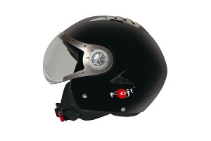 Koji Black Gloss Κράνος Μηχανής Jet 1835gr