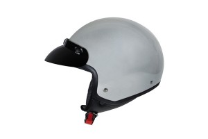 Lampa Hiro Ασημί Κράνος Μηχανής Jet