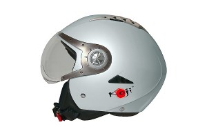 Koji Black Gloss Κράνος Μηχανής Jet 1835gr