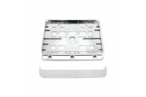 Πλαστικο Πλαισιο Πινακιδας Moto (ΑΣΗΜΙ/ΥΦΗ ΜΕΤΑΛΛΙΚΗ) Amio - 1 ΤΕΜ.