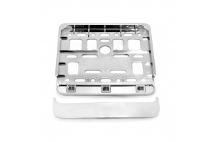 Πλαστικο Πλαισιο Πινακιδας Σκουτερ (ΑΣΗΜΙ/ΥΦΗ ΜΕΤΑΛΛΙΚΗ) Amio - 1 ΤΕΜ.