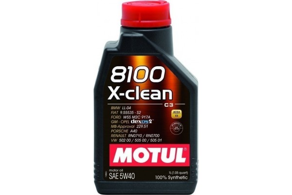 Motul 8100 X-Clean C3 5W-40 1lt