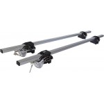 Μπάρες Οροφής Rackit Αλουμινίου 123cm Railing System Ασημί Με Καπάκια 2 Τεμάχια