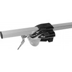 Μπάρες Οροφής Rackit Αλουμινίου 123cm Railing System Ασημί Με Καπάκια 2 Τεμάχια