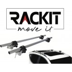 Μπάρες Οροφής Rackit Αλουμινίου 123cm Railing System Ασημί Με Καπάκια 2 Τεμάχια