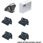 Πόδια / Άκρα Για Μπάρες Οροφής Cruz Optiplus Rail Fix 936-631 Για Hyundai Santa Fe 2018+ Με Ενσωματωμένο Railing Σετ 4 Τεμάχια