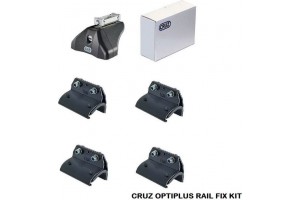 Πόδια / Άκρα Για Μπάρες Οροφής Cruz Optiplus Rail Fix 936-638 Για Smart 2022+Με Ενσωματωμένο Railing Σετ 4 Τεμάχια