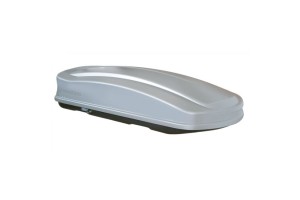 Μπαγκαζιέρα Οροφής Αυτοκινήτου Space 630lt Ασημί Γυαλιστερή Με Διπλό Άνοιγμα