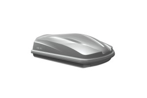 Μπαγκαζιέρα Οροφής Αυτοκινήτου Cube 370lt Ασημί Matte Με Μονό Άνοιγμα