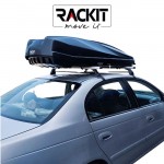 Μπαγκαζιέρα Οροφής Αυτοκινήτου Rackit Star 440lt Μαύρη Γυαλιστερή Με Διπλό Άνοιγμα Και Τοποθέτηση Quick Fix