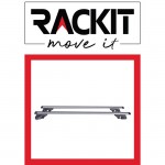 Μπάρες Οροφής Rackit Αλουμινίου 120cm Για Αυτοκίνητα Με Εργοστασιακές Παράλληλες Μπάρες(Σετ Με Πόδια Και Κλειδαριά) Ασημί 2 Τεμάχια