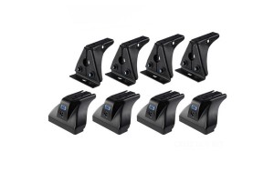 Πόδια / Άκρα Για Μπάρες & Σχάρες Οροφής Cruz Lcv 934-309 Για Fiat Doblo Normal /Maxi 10-15, 15+ / Opel Combo D 12-18 Σετ 4 Τεμάχια