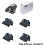 Πόδια / Άκρα Για Μπάρες Οροφής Cruz Optiplus Rail Fix 936-633 Για Ssangyong Torres 2023+ Με Ενσωματωμένο Railing Σετ 4 Τεμάχια