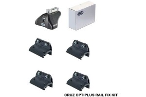 Πόδια / Άκρα Για Μπάρες Οροφής Cruz Optiplus Rail Fix 936-623 Για Dfsk Seres 3 2020+ Σετ 4 Τεμάχια