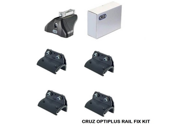 Πόδια / Άκρα Για Μπάρες Οροφής Cruz Optiplus Rail Fix 936-623 Για Dfsk Seres 3 2020+ Σετ 4 Τεμάχια