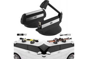 Μπάρες Βάσεις Σκι / Snowboard Μαγνητικές Cruz 940-294 (3 Ζεύγη Σκι Ή 2 Snowboards) 2 Τεμάχια