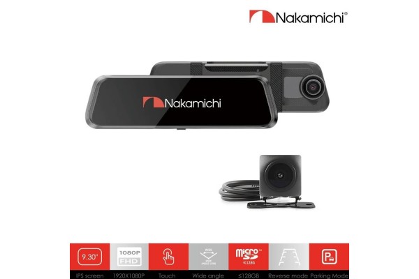 Nakamichi Καταγραφικό Καθρέπτη Υψηλής Ανάλυσης 9,3" ND410W 1080FHD Με Κάμερα Οπισθοπορείας Nakamichi Καταγραφικό Καθρέπτη Υψηλής Ανάλυσης 9,3" ND410W 1080FHD Με Κάμερα Οπισθοπορείας