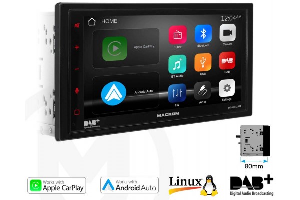 Macrom M-DL675DAB Multimediaοθονες 2 Din Macrom M-DL675DAB Multimediaοθονες 2 Din