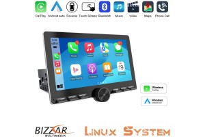 Bizzar 1DIN Deck Multimedia Deckless 11" Με Carplay/AndroidAuto CA106W
