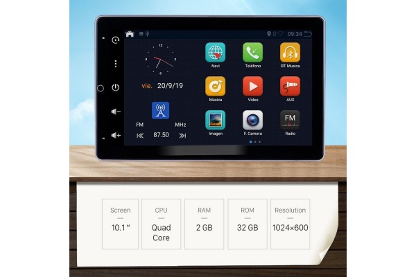 Bizzar 2DIN Deckless Tablet Android Multimedia BL-A81-UV26