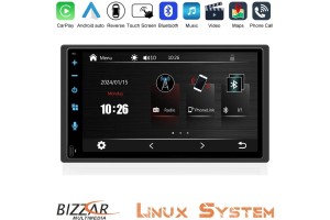 Bizzar 2DIN Deck Multimedia Deckless 6.9" Με Carplay/AndroidAuto CA-61BTC