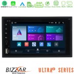 Bizzar 2Din Ultra Series 8Core Android13 8+128GB Navigation Multimedia Deckless Slim