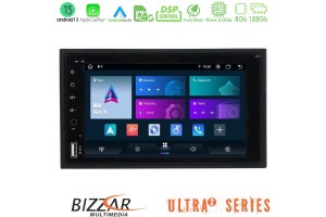 Bizzar 2Din Ultra Series 8Core Android13 8+128GB Navigation Multimedia Deckless Slim