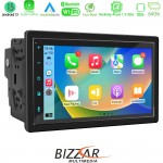 Bizzar 2DIN Deck 4core Android13 4+32GB Navigation Multimedia Deckless 6.9" Με Carplay/AndroidAuto