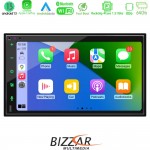 Bizzar 2DIN Deck 4core Android13 4+32GB Navigation Multimedia Deckless 6.9" Με Carplay/AndroidAuto