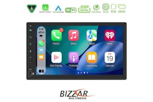 Bizzar 2DIN Deck 8core Android15 4+64GB Navigation Multimedia Deckless 6.9" Με Carplay/AndroidAuto