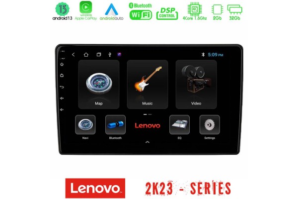 Lenovo Car Pad Universal 4Core Android13 2+32GB Navigation Multimedia Tablet 9"