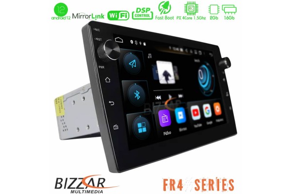 Bizzar FR4 Series 4Core Android12 2+16GB Navigation Multimedia Tablet 10″ (1DIN)