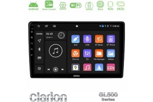 Clarion GL500 Series 8Core Android Clarionos 4+64GB Navigation Multimedia Tablet 10" Με Carplay & Android Auto