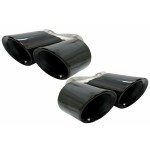 Μπούκες Σιγαστήρα Εξάτμισης Quad Κατάλληλο Για Porsche Cayenne 9Y0 Suv 3.0 (2018-και μετά) Αναβάθμιση Σε Cayenne S Μαύρο