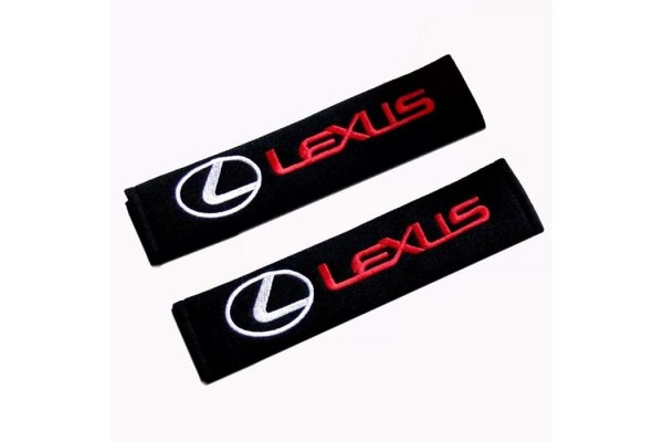 Μαξιλαράκια Ζώνης Υφασμάτινα Lexus 2 ΤΕΜ  (Κόκκινο)