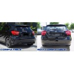 Diffuser Πίσω Προφυλακτήρα Για Mercedes-Benz A-Class W176 12-18 A45 Amg Look Από Abs Πλαστικό 1 Τεμάχιο
