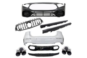 Body Kit Για Mercedes-Benz A-Class W177 19+ Hatchback Amg A45s Look Black Edition