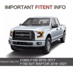 Μπροστινά Φανάρια Set Για Ford F150 MK13 14-17 Drl Dynamic Start Up Μαύρα Full Led Vland