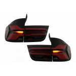 Πισινά Φανάρια Set Για Bmw X5 E70 07-13 Led Bar Upgrade To G05 Lci Look Smoke