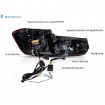 Πισινά Φανάρια Set Για Bmw 3 F30 11-18 Sedan Csl M3 F80 / Laser Look Red/Crystal Vland