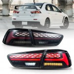 Πισινά Φανάρια Set Για Mitsubishi Lancer X 08-17 Led Bar Μαύρα Vland