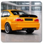 Αεροτομή Πορτ Παγκάζ Για Bmw 3 E46 99-05 Sedan Csl Look Γυαλιστερή Μαύρη Από Abs Πλαστικό