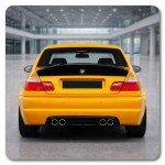 Αεροτομή Πορτ Παγκάζ Για Bmw 3 E46 99-05 Sedan Csl Look Γυαλιστερή Μαύρη Από Abs Πλαστικό