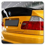 Αεροτομή Πορτ Παγκάζ Για Bmw 3 E46 99-05 Sedan Csl Look Γυαλιστερή Μαύρη Από Abs Πλαστικό